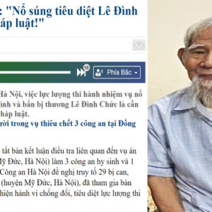 Dong Tam massacre: Vietnam’s state-controlled media says killing 84-year-old Kinh is legal